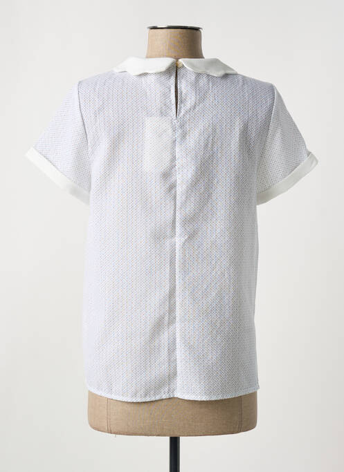 Top alb CERISE BLUE femeie