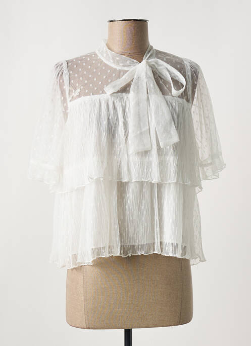 Top alb AZAKA femeie