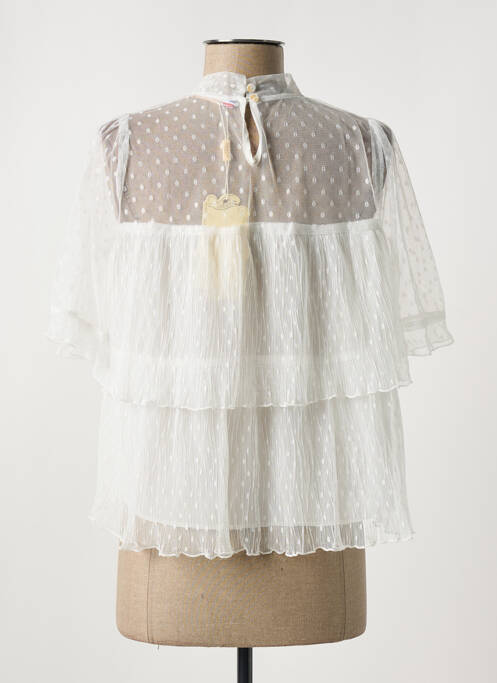 Top alb AZAKA femeie