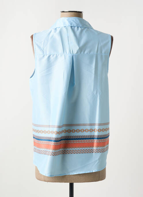 Top albastru AZAKA femeie