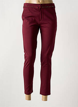 Pantalon 7/8 elasticitate mărime normală violet LAURA JO femeie