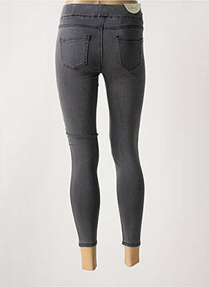 Jegging țesătură poplin mărime normală gri CINDY.H femeie