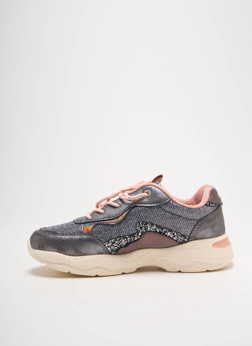 Adidași vârf rotund toc plat până la 3 cm gri MTNG femme