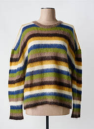 Pulover guler rotund mâneci lungi verde PHISIQUE DU ROLE femeie
