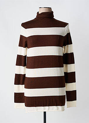 Pulover cu guler înalt maro PHISIQUE DU ROLE femeie