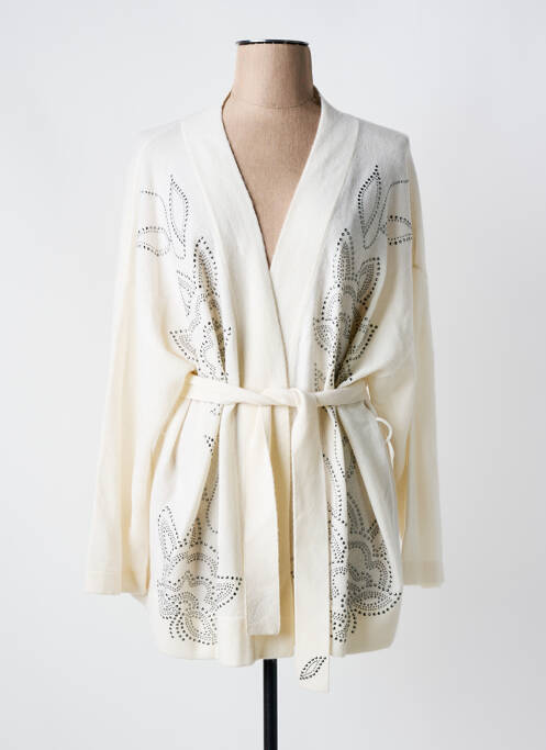 Vestă cu mâneci lungi alb NOTSHY femeie