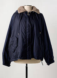 Parka mâneci lungi cu glugă albastru MAX MARA femme