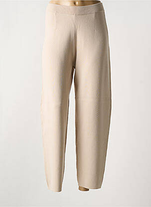 Pantalon drept elasticitate bej MAX MARA femeie