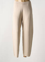 Pantalon drept elasticitate bej MAX MARA femeie