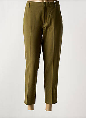Pantalon 7/8 talie cu cleme mărime normală verde CLOSED femeie