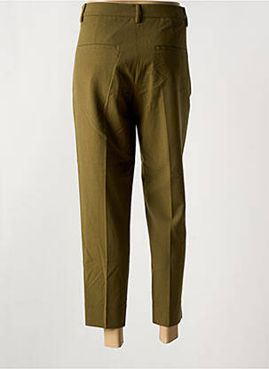 Pantalon 7/8 talie cu cleme mărime normală verde CLOSED femeie