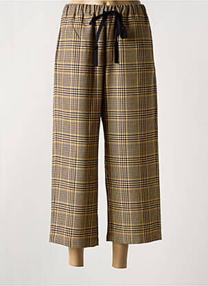 Pantalon 7/8 talie elastică mărime normală galben PHISIQUE DU ROLE femeie
