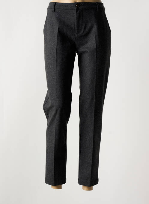 Pantalon 7/8 talie cu cleme mărime normală gri MAYJUNE femme