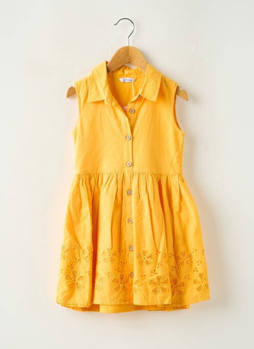 Rochie midi galben MAYORAL fată