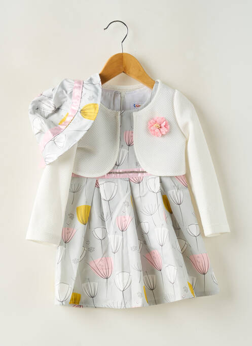 Rochie midi gri CHICAPRIE fată