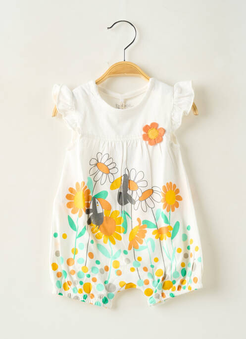 Salopetă scurtă alb BOBOLI fată