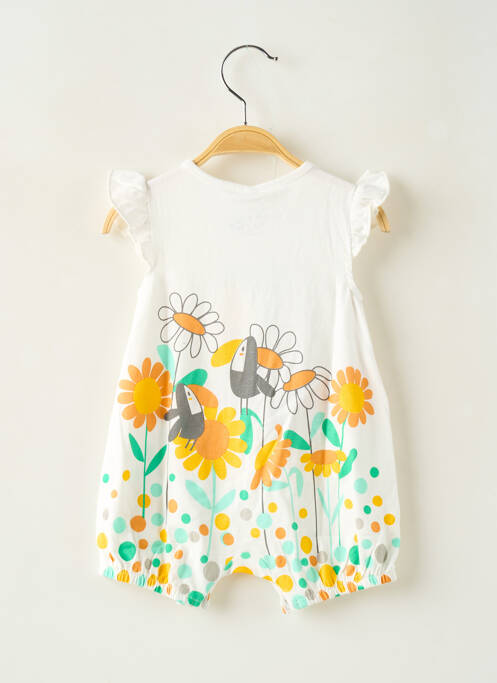 Salopetă scurtă alb BOBOLI fată