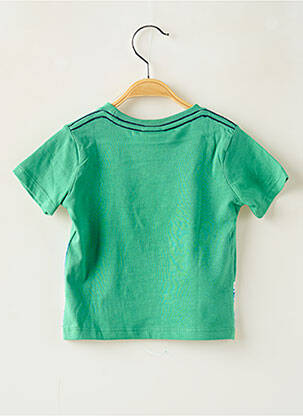 Tricou croială dreaptă mâneci scurte verde BOBOLI băiat