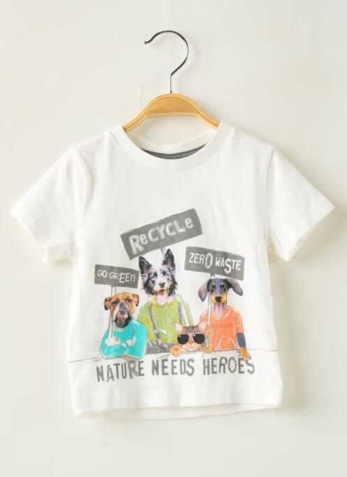 Tricou alb BOBOLI băiat