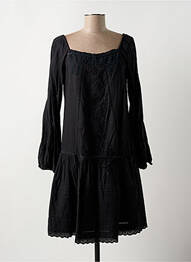Rochie midi mâneci lungi mâneci lungi negru RHUM RAISIN femme