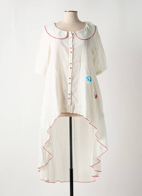 Tunică mâneci scurte alb RHUM RAISIN femeie