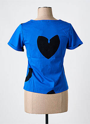 Tricou imprimeu fantezie mâneci scurte albastru MAR E SOL femeie