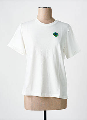 Tricou elasticitate mâneci scurte alb MAR E SOL femeie