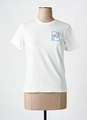Tricou elasticitate mâneci scurte alb MAR E SOL femeie