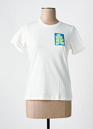 Tricou elasticitate mâneci scurte alb MAR E SOL femeie