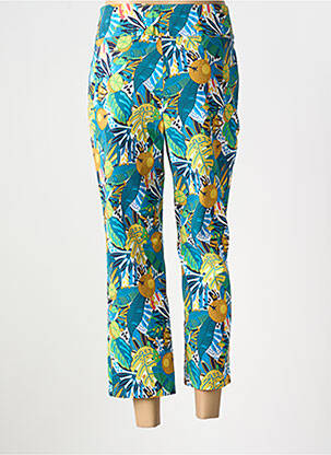 Pantalon 7/8 țesătură poplin mărime normală albastru UP ! femeie