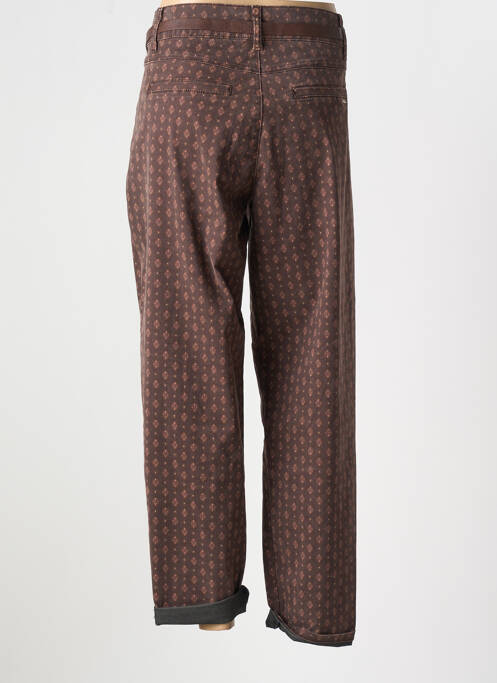 Blugi cu croială dreaptă talie înaltă talie înaltă maro CREAM femme