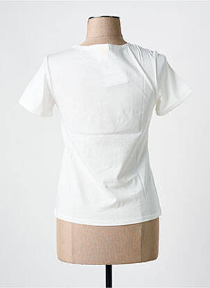 Tricou imprimeu fantezie mâneci scurte alb MAR E SOL femeie
