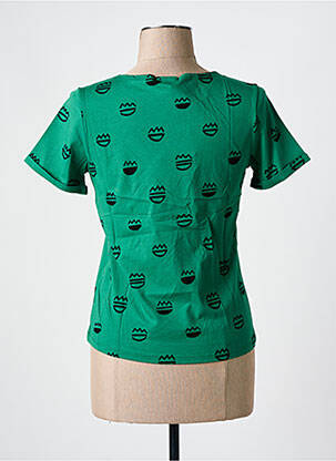 Tricou imprimeu fantezie mâneci scurte verde MAR E SOL femeie