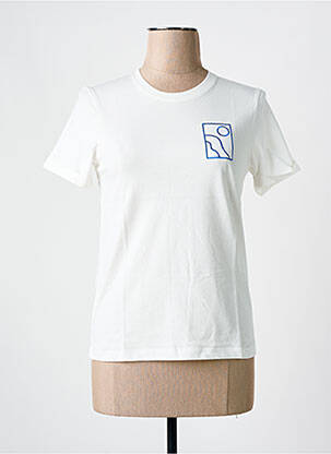 Tricou elasticitate mâneci scurte alb MAR E SOL femeie