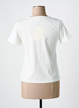 Tricou imprimeu fantezie mâneci scurte alb MAR E SOL femeie