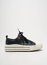 Adidași țesătură satinată toc plat până la 3 cm negru REFRESH femeie