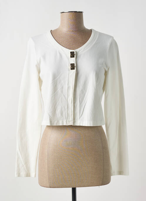 Vestă cu mâneci lungi elasticitate alb ANANKE femme