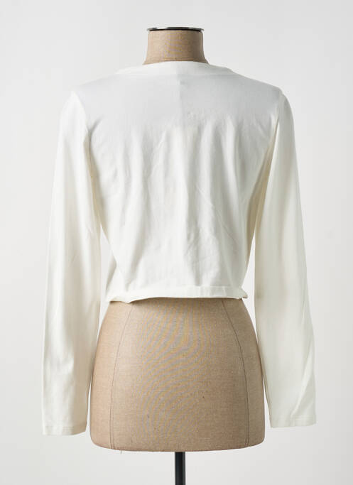 Vestă cu mâneci lungi elasticitate alb ANANKE femme