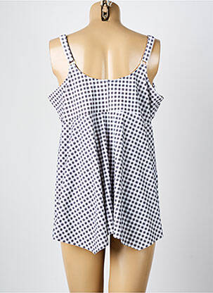 Top de baie efect material satinat maro ELOMI femeie