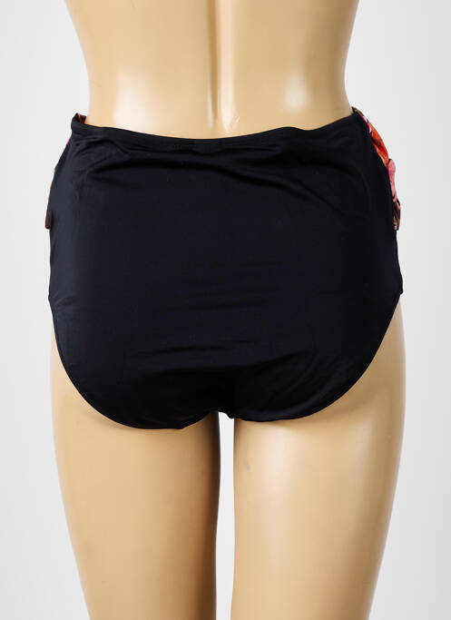 Chiloți de baie țesătură satinată chiloți negru ELOMI femme