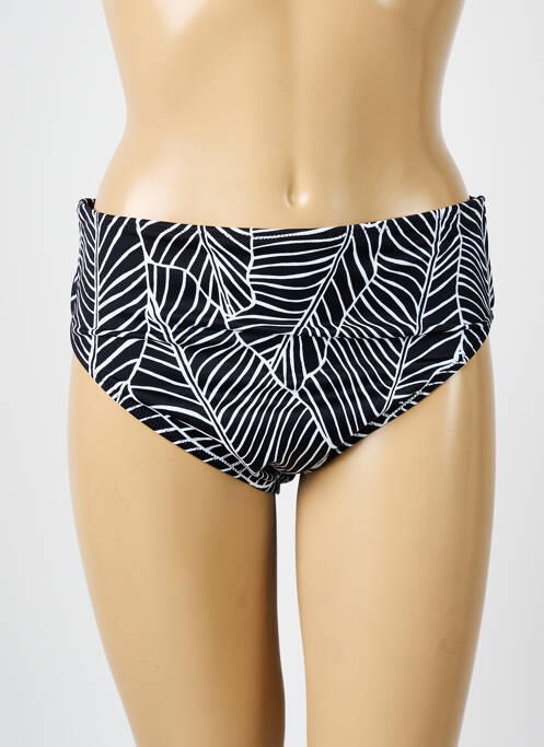 Chiloți de baie țesătură satinată chiloți negru ELOMI femme