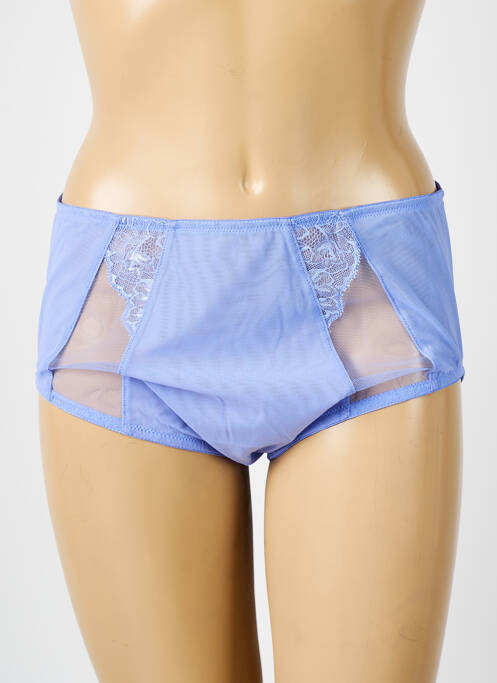 Chilot cu talie înaltă broderie violet ELOMI femme