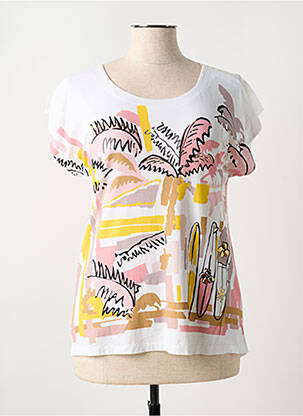 Top alb ANANKE femeie