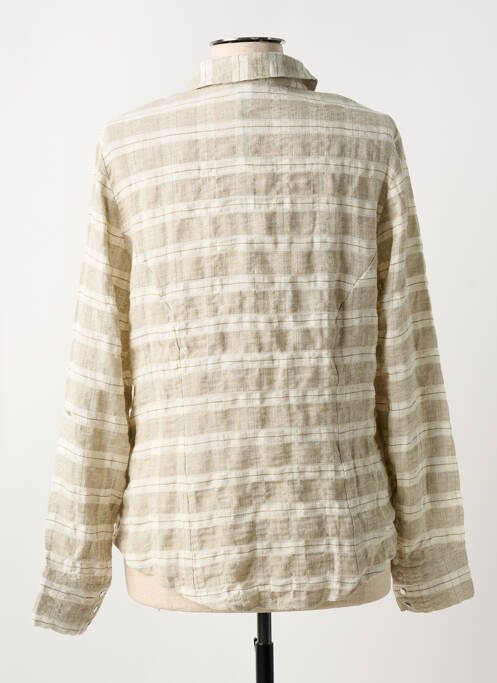 Cămașă imprimeu fantezie mâneci lungi bej MERI & ESCA femme