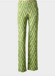 Pantalon evazat elasticitate verde PAZ TORRAS femme