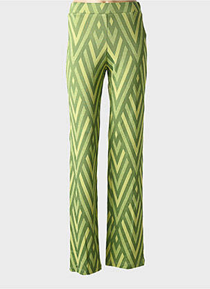 Pantalon evazat verde PAZ TORRAS femeie