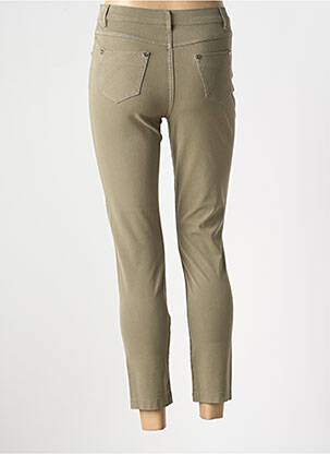 Pantalon 7/8 elasticitate mărime normală verde MARBLE femeie