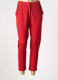 Pantalon 7/8 elasticitate mărime normală roșu MERI & ESCA femme