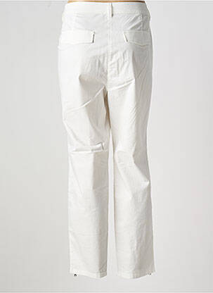 Pantalon 7/8 țesătură poplin mărime normală alb OLSEN femeie