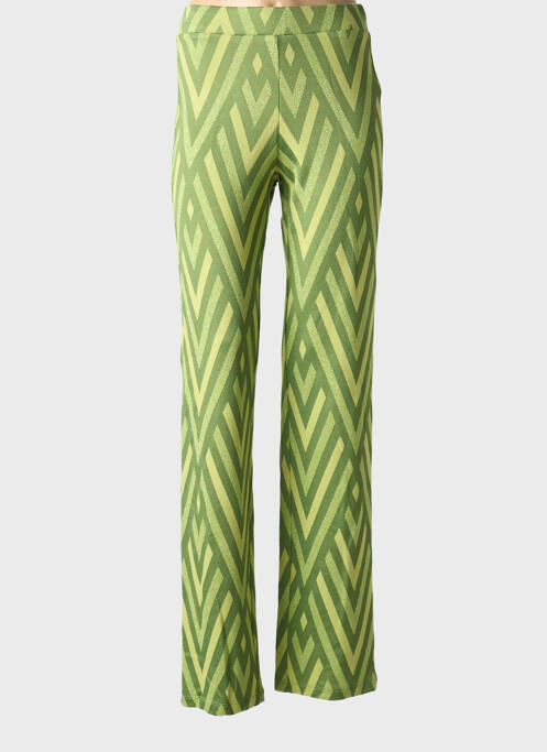 Pantalon evazat verde PAZ TORRAS femeie